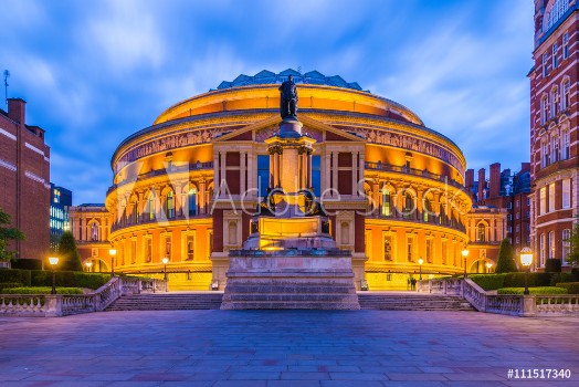 Picture of Illuminated Royal Albert Hall London England UK at night
